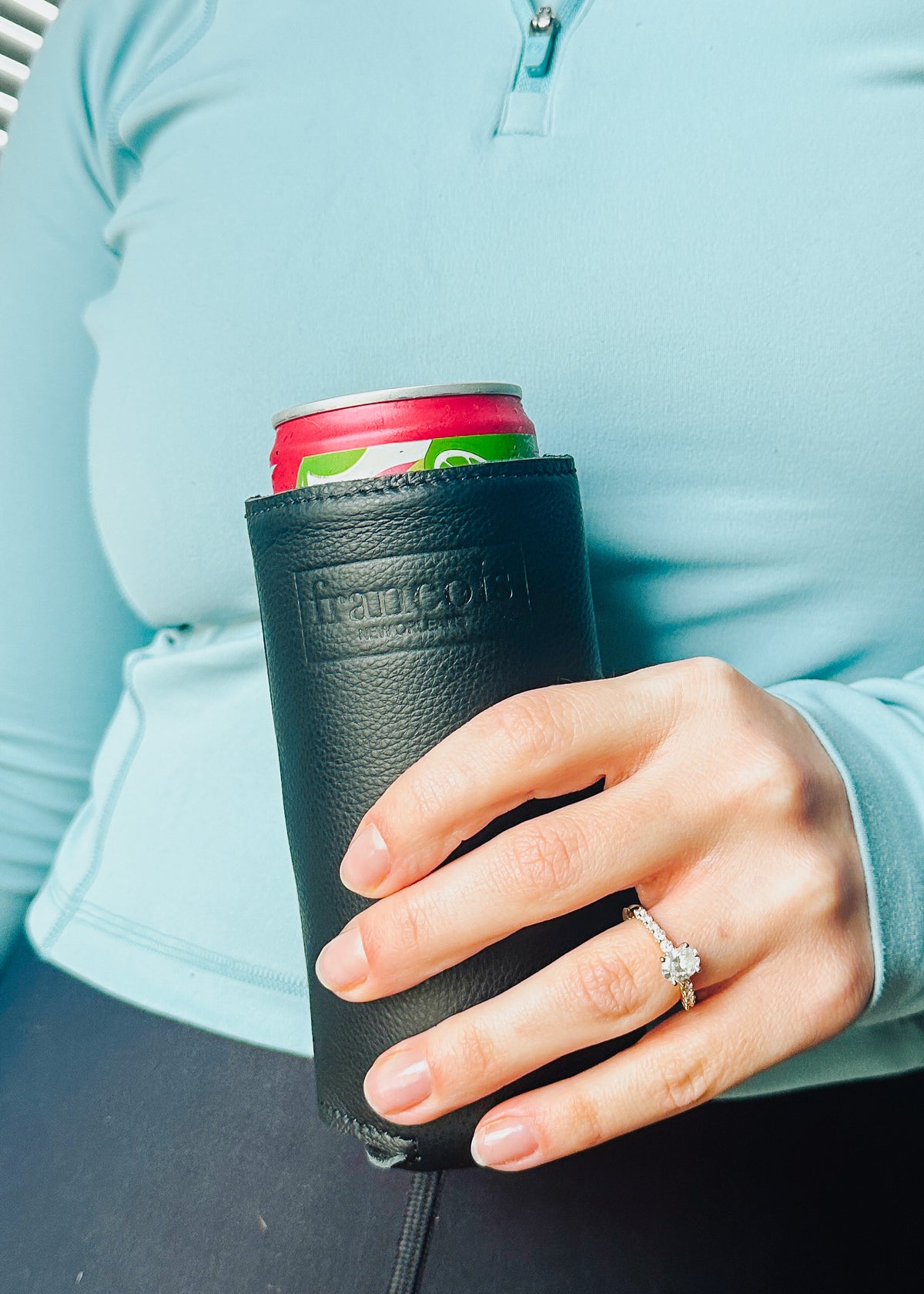 Kayleigh 12oz Slim Can Coozie - Francois New Orleans - Black