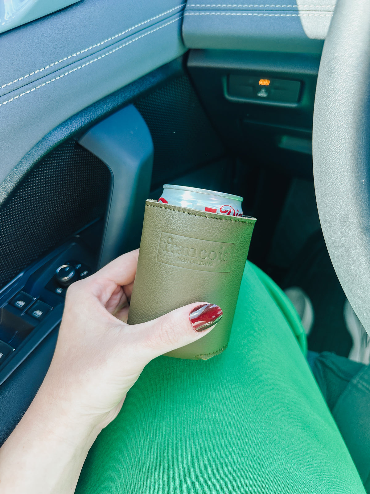 Kayleigh Slim Can Coozie - Olive - Francois New Orleans