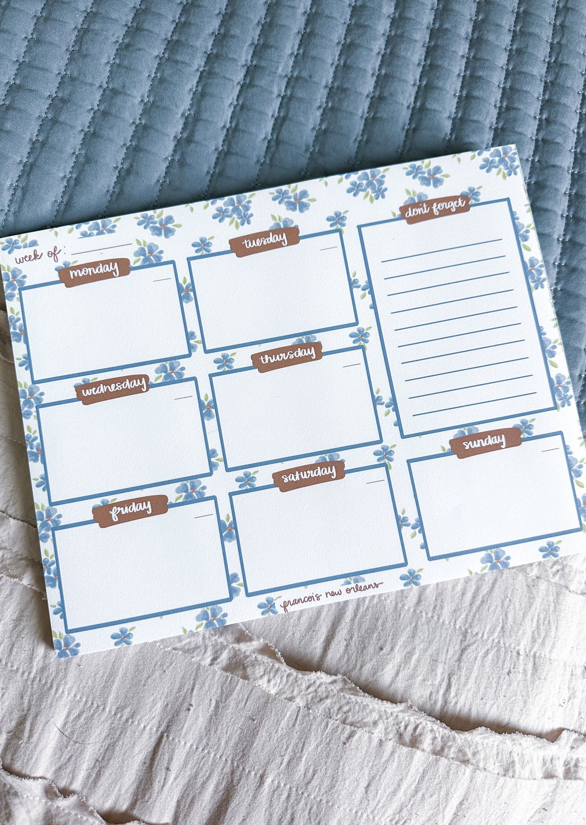 Floral Weekly Planner - Emily Francois