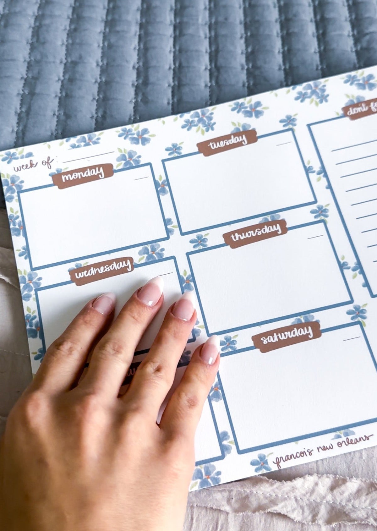 Floral Weekly Planner - Emily Francois