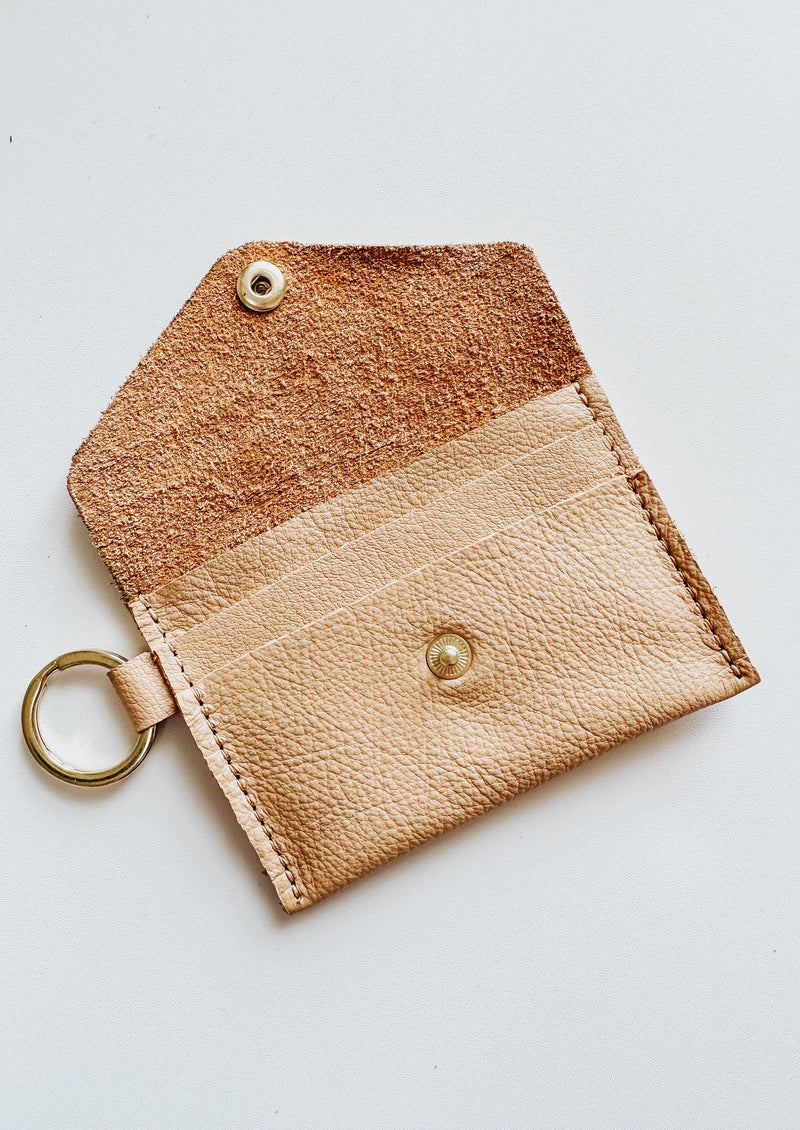 Florence P Keychain Wallet - Wheat - Francois New Orleans