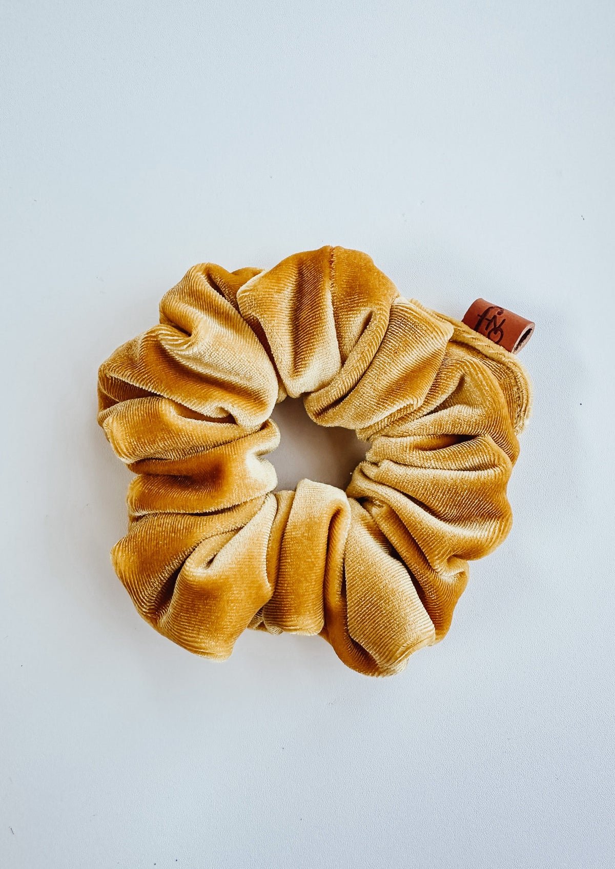 Suzie Velvet Scrunchie - Gold - Francois New Orleans