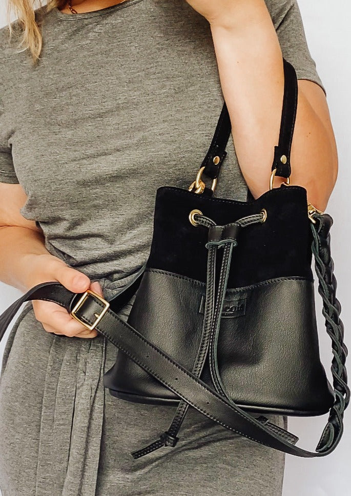 Noelle Bucket Bag - Black - Francois New Orleans