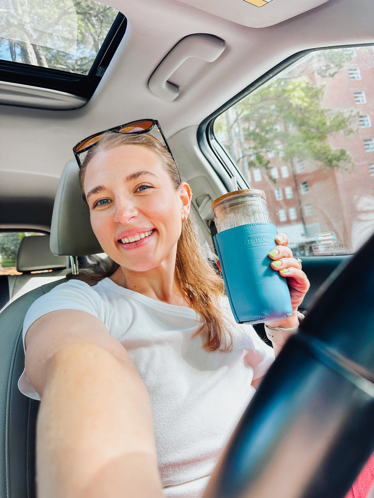Emma Coffee Coozie - Sky Blue - Francois New Orleans