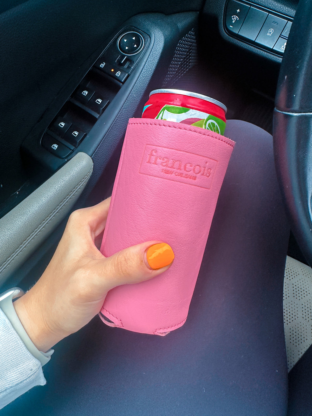 Kayleigh 12oz Slim Can Coozie - Francois New Orleans - Bubblegum