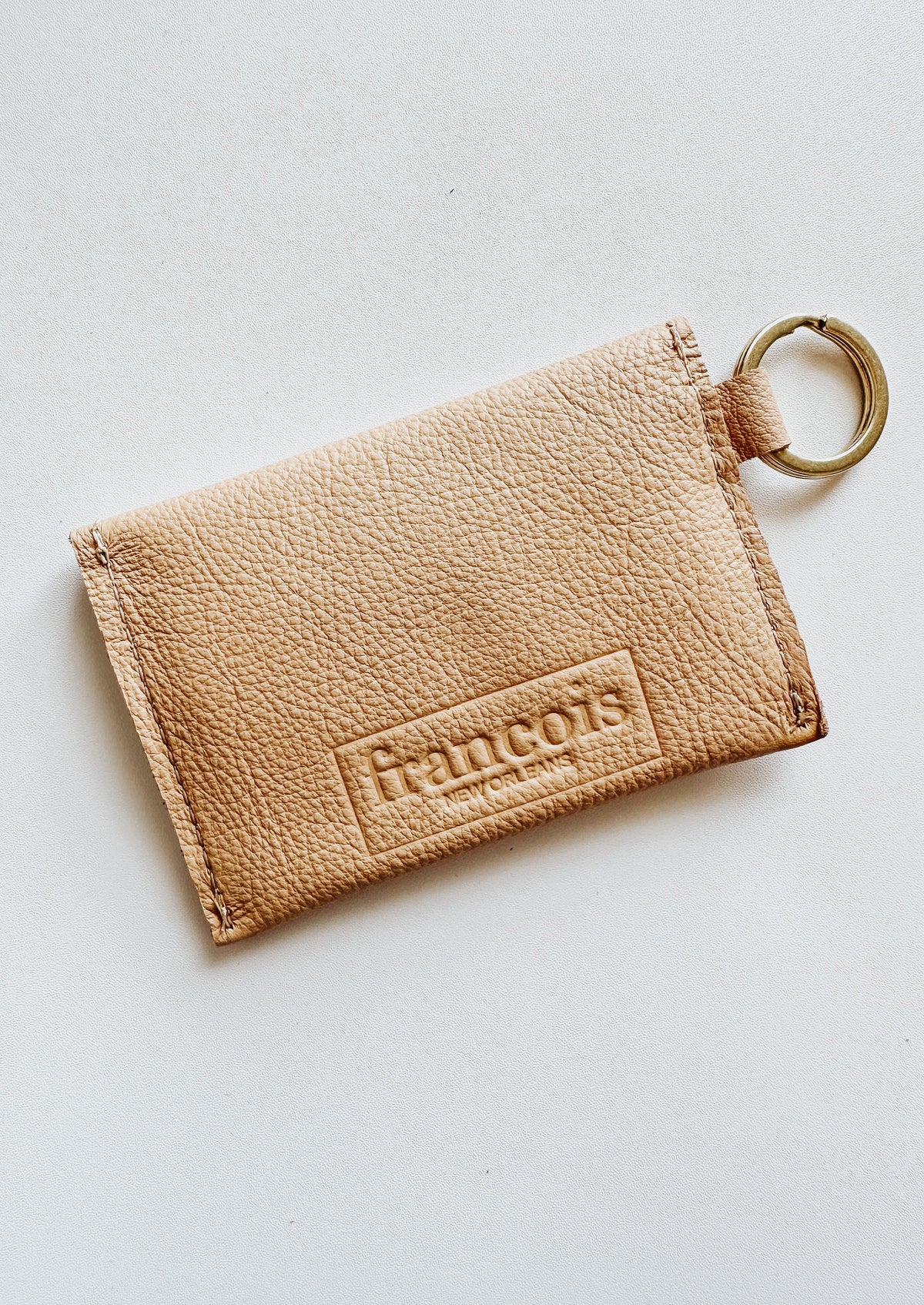 Florence P Keychain Wallet - Wheat - Francois New Orleans