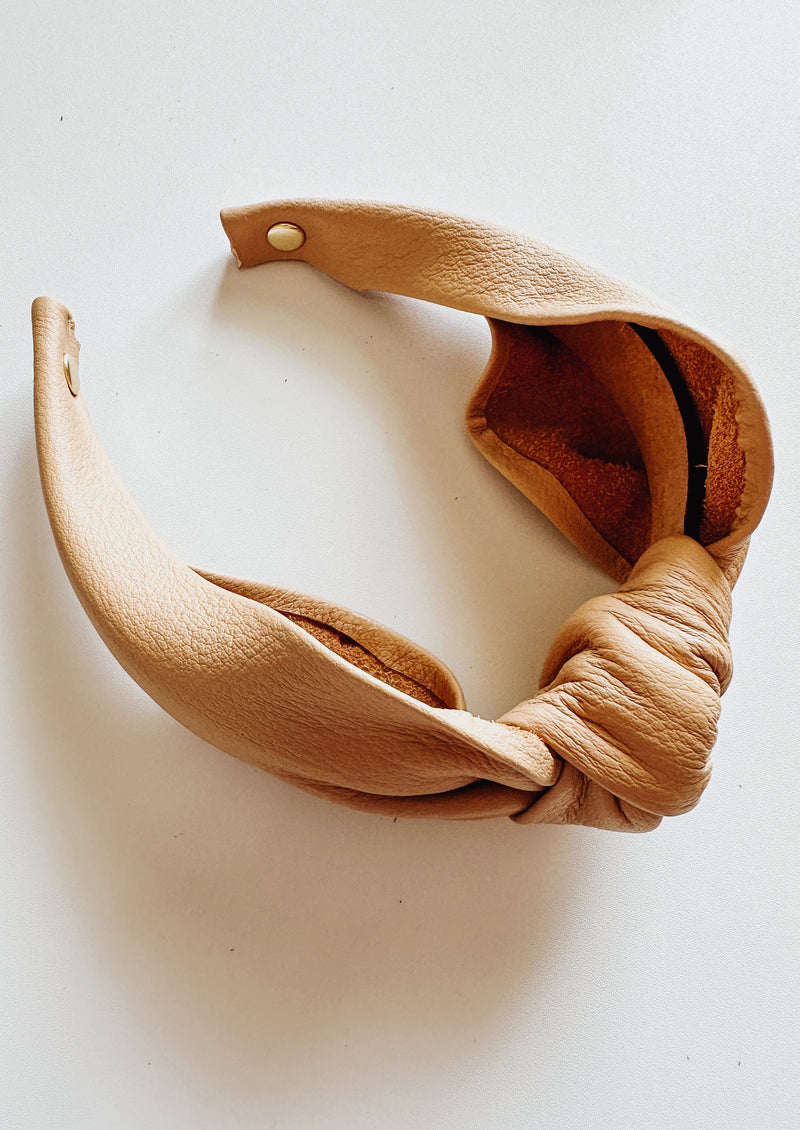 Elizabeth Knotted Headband - Wheat - Francois New Orleans