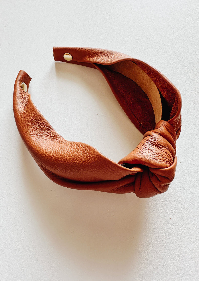 Elizabeth Knotted Headband - Russet - Francois New Orleans