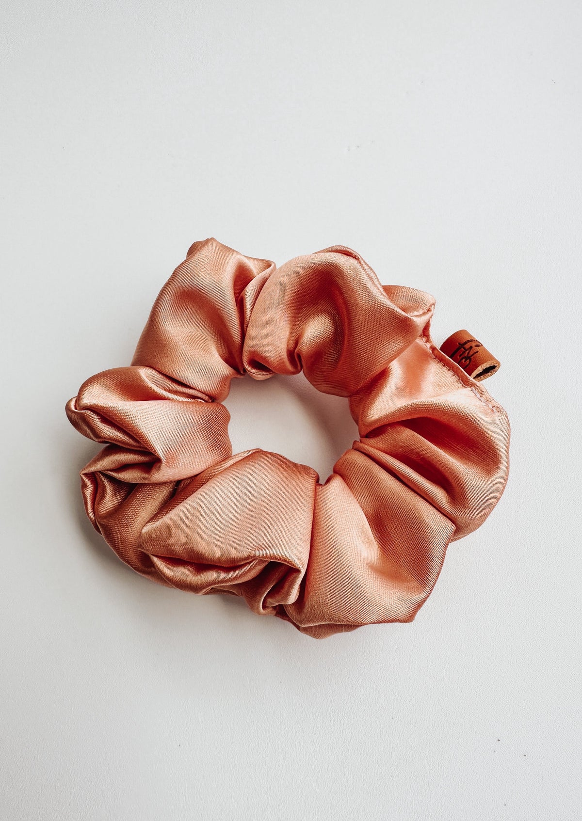 Lily Satin Scrunchie - Apricot - Francois New Orleans