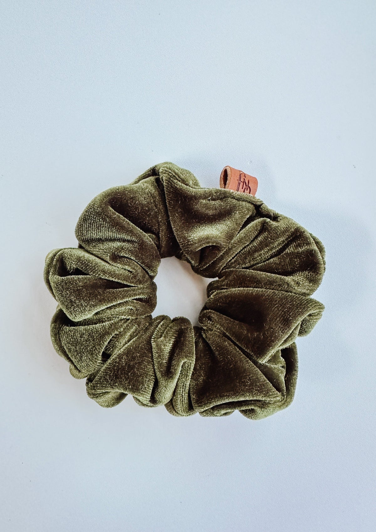 Suzie Velvet Scrunchie - Olive - Francois New Orleans