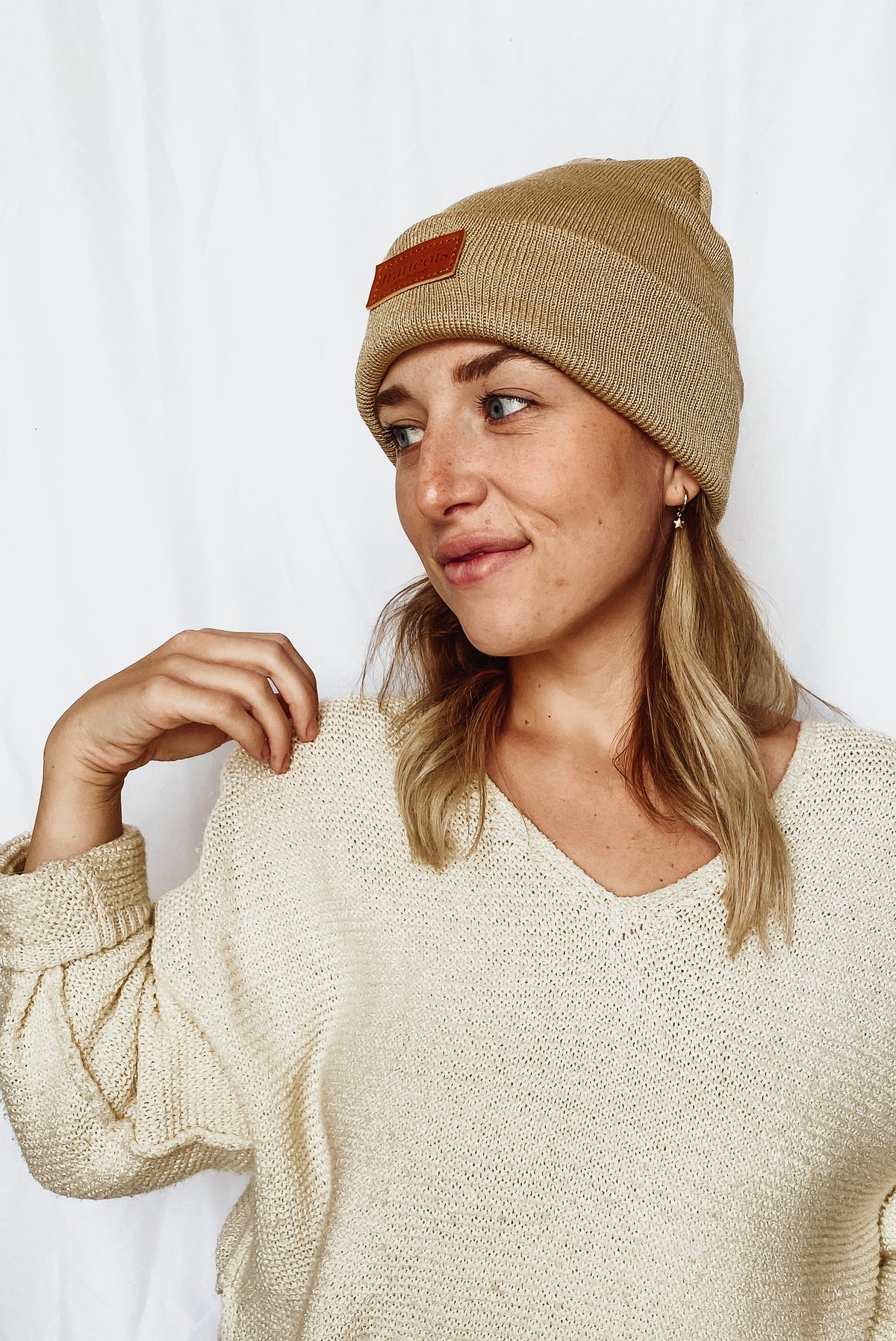 FNO Logo Beanie - Camel - Francois New Orleans